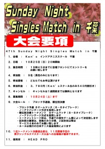 男子シングルス大会（2015.10