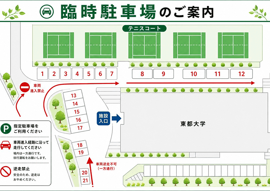 臨時駐車場マップ
